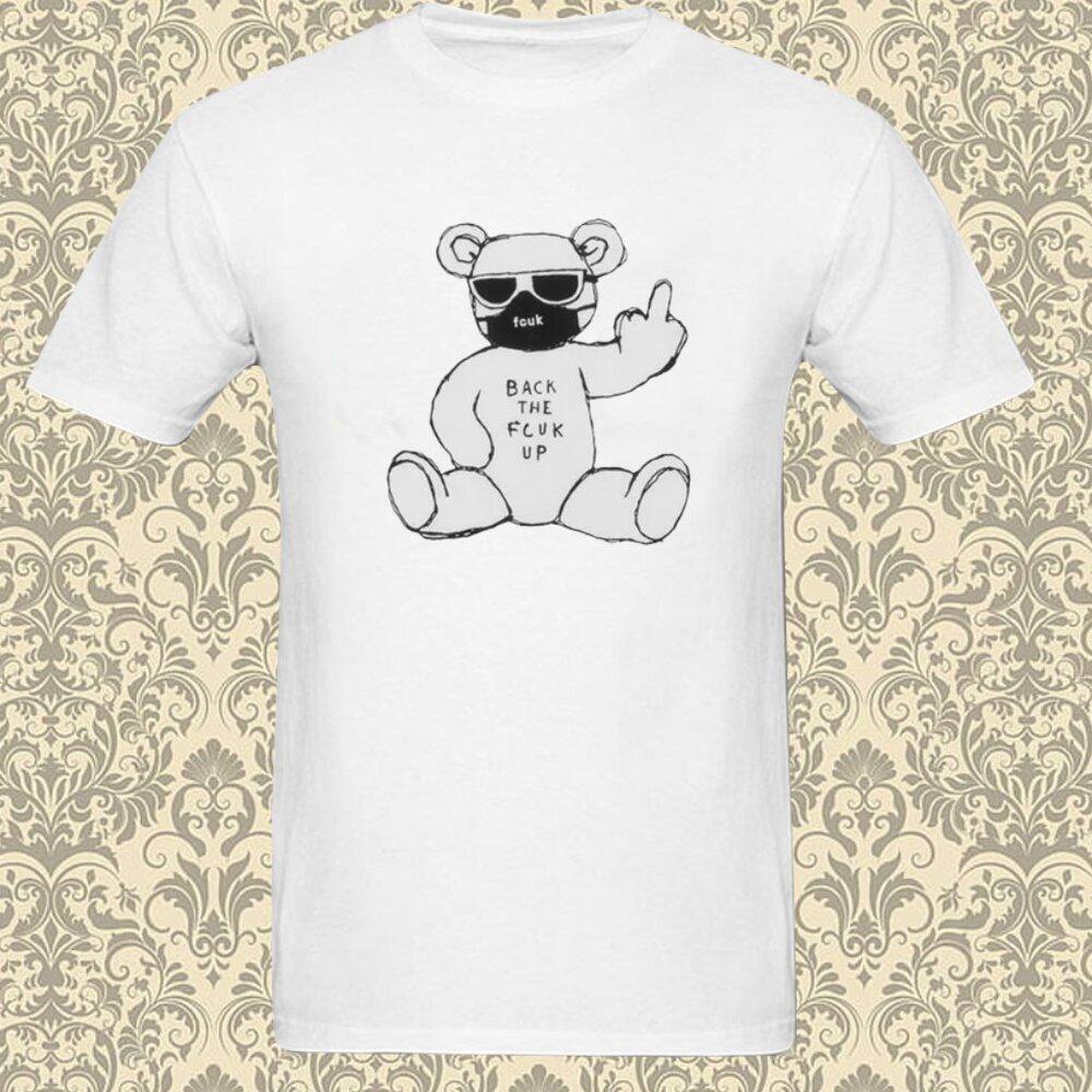 French Connection unisex  Rude Bear With Mask Tee T-Shirt